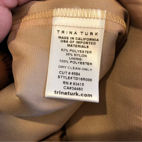 Trina Turk Akamai Lanai navy blue lace overlay off shoulder dress size 8 NWT - Picture 11 of 16